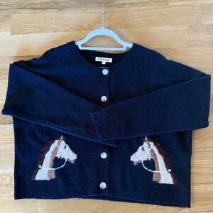 Navy Horse Sweater